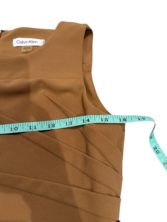 Calvin Klein Burnt Orange Midi Dress - Picture 7 of 10